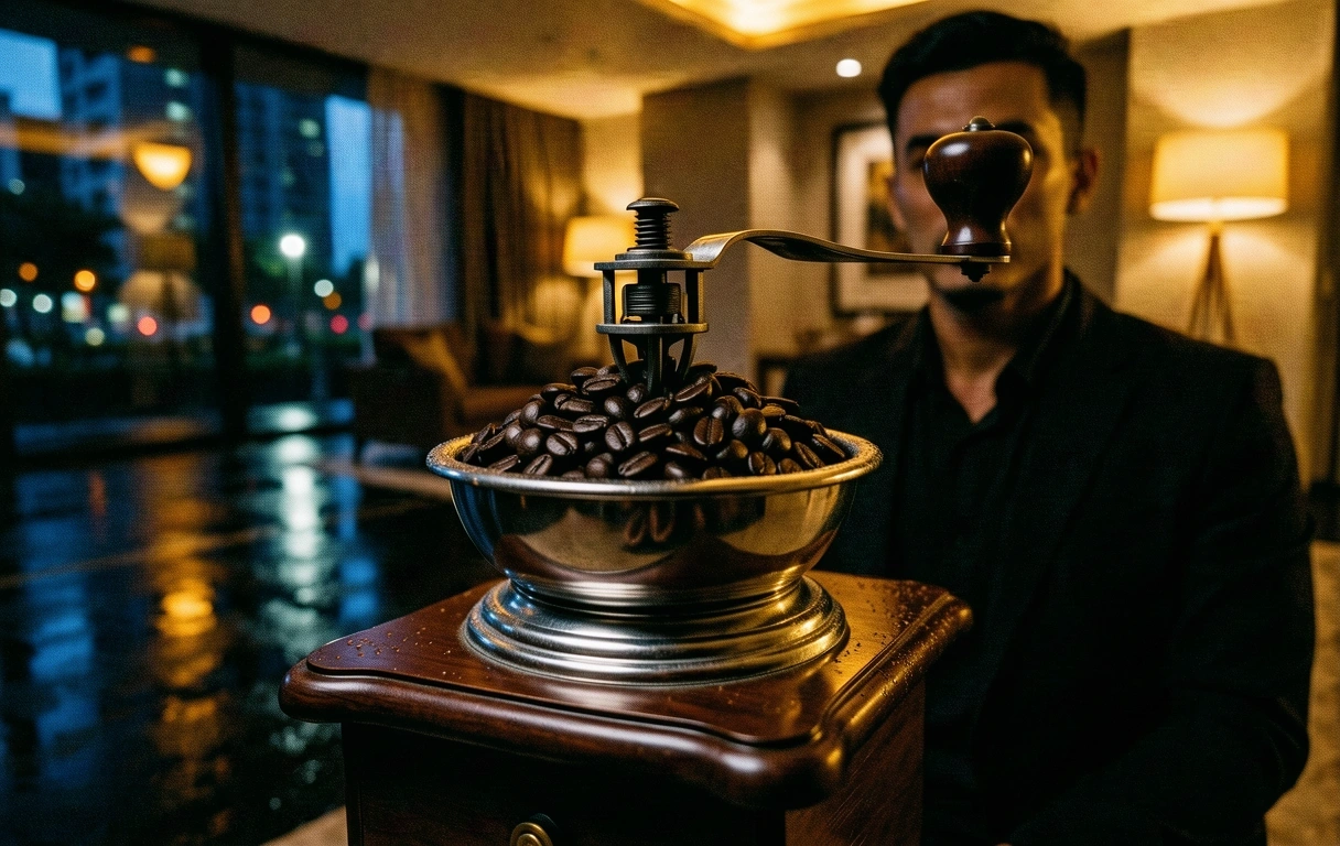 Coffee preparation ritual